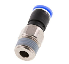 8mm & R3/8'' Drehgelenk Einsteck-Außengewinde Vernickeltes Messing/PBT NBR Drehbar