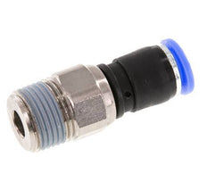 8mm & R3/8'' Drehgelenk Einsteck-Außengewinde Vernickeltes Messing/PBT NBR Drehbar