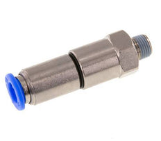 8mm & R1/8'' Schnelldrehgelenk Einsteck-Außengewinde Vernickeltes Messing/PBT NBR Drehbar