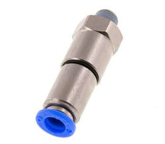 8mm & R1/8'' Schnelldrehgelenk Einsteck-Außengewinde Vernickeltes Messing/PBT NBR Drehbar