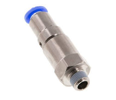 6mm & R1/8'' Schnelldrehgelenk Einsteck-Außengewinde Vernickeltes Messing/PBT NBR Drehbar