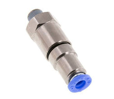 6mm & R1/8'' Schnelldrehgelenk Einsteck-Außengewinde Vernickeltes Messing/PBT NBR Drehbar