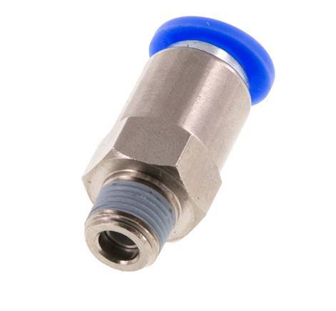 Push-In-Rückschlagventil 8mm & R1/8'' Außengewinde Messing/PBT 0,2-10bar (3-145psi) Schlauchgewinde