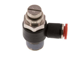 Durchflussregelungs-Schalldämpfer-In-Winkelstück 8 mm - R3/8'' Messing/PA 66