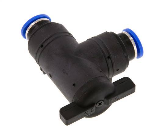 2-Wege-Winkel-Kugelhahn 10 mm Kunststoff/Messing