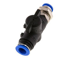 2-Wege-Kugelhahn, durchgehend, 12 mm, Kunststoff/Messing, Schott