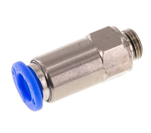 Push-In Check Valve 8mm & G1/8'' Male Brass/PBT 0.2-10bar (3-145psi) Hose-Thread