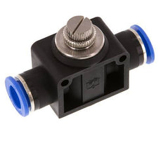 Drosselschalldämpfer gerade 12 mm Messing/PA 66