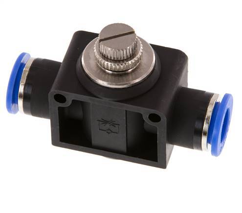 Drosselschalldämpfer gerade 12 mm Messing/PA 66