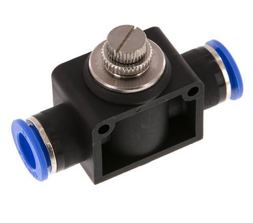 Drosselschalldämpfer gerade 12 mm Messing/PA 66
