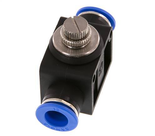 Drosselschalldämpfer gerade 12 mm Messing/PA 66