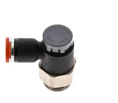 Durchflussregelventil Meter-In-Winkelstück 8 mm - G3/8'' Messing/PA 66 Sicherungsmutter