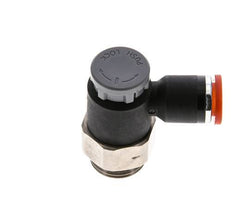 Durchflussregelventil Meter-In-Winkelstück 8 mm - G3/8'' Messing/PA 66 Sicherungsmutter