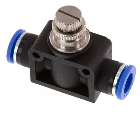 Drosselschalldämpfer gerade 10 mm Messing/PA 66