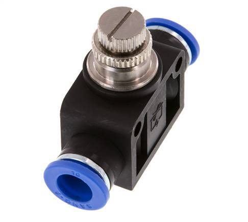 Drosselschalldämpfer gerade 10 mm Messing/PA 66