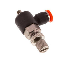 Flow Control Silencer Meter-In Elbow 3 mm - M3 Brass/PBT
