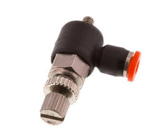 Durchflussregelung Schalldämpfer Meter-In-Winkelstück 3 mm - M3 Messing/PBT