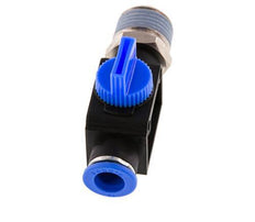 3/2-Wege-Absperr-Handventil 10 mm - R1/2'' Kunststoff/Messing Rohrseitige Entlüftung