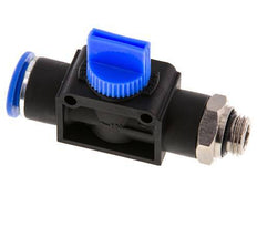 3/2-Wege-Absperr-Handventil 12 mm - G1/4'' Kunststoff/Messing Rohrseitige Entlüftung