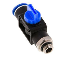 3/2-Wege-Absperr-Handventil 12 mm - G1/4'' Kunststoff/Messing Rohrseitige Entlüftung