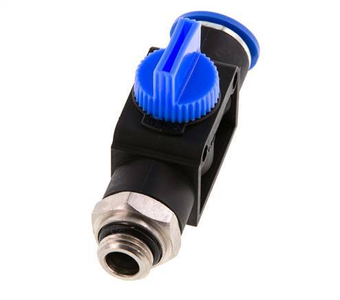 3/2-Wege-Absperr-Handventil 12 mm - G1/4'' Kunststoff/Messing Rohrseitige Entlüftung