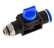 3/2-Wege-Absperr-Handventil 12 mm - G1/4'' Kunststoff/Messing Rohrseitige Entlüftung