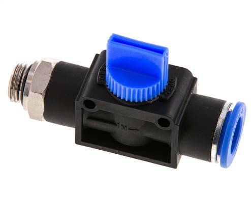 3/2-Wege-Absperr-Handventil 12 mm - G1/4'' Kunststoff/Messing Rohrseitige Entlüftung
