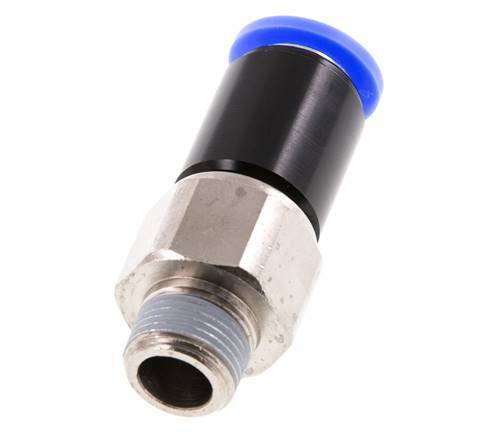 12mm & R3/8'' Drehgelenk Einsteck-Außengewinde Vernickeltes Messing/PBT NBR Drehbar