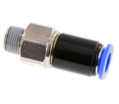 12mm & R3/8'' Drehgelenk Einsteck-Außengewinde Vernickeltes Messing/PBT NBR Drehbar