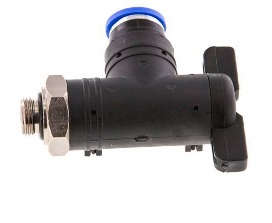 2-Wege-Kugelhahn mit Winkel 8 mm - G1/8'' Kunststoff/Messing