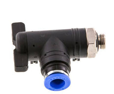 2-Wege-Kugelhahn mit Winkel 8 mm - G1/8'' Kunststoff/Messing