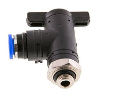 2-Wege-Kugelhahn mit Winkel 8 mm - G1/8'' Kunststoff/Messing