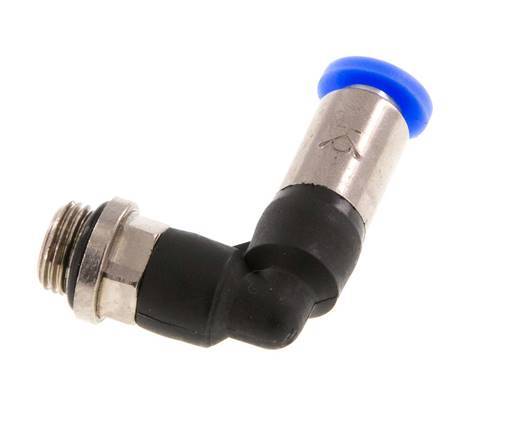 Steckverschraubung 4mm & G1/8'' männlich Selbstsichernder Winkel Messing/PBT 0-10bar (0-145psi) [2 Stück]