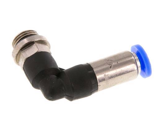 Steckverschraubung 4mm & G1/8'' männlich Selbstsichernder Winkel Messing/PBT 0-10bar (0-145psi) [2 Stück]