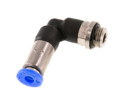 Steckverschraubung 4mm & G1/8'' männlich Selbstsichernder Winkel Messing/PBT 0-10bar (0-145psi) [2 Stück]