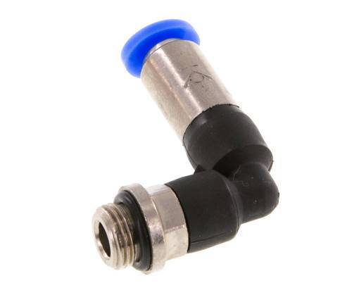 Steckverschraubung 4mm & G1/8'' männlich Selbstsichernder Winkel Messing/PBT 0-10bar (0-145psi) [2 Stück]