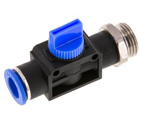 3/2-Wege-Absperr-Handventil 10 mm - R1/2'' Kunststoff/Messing Gewindeseitige Entlüftung