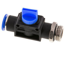 3/2-Wege-Absperr-Handventil 10 mm - R1/2'' Kunststoff/Messing Gewindeseitige Entlüftung