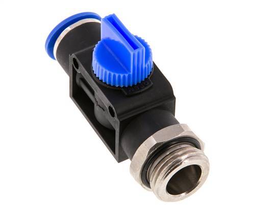 3/2-Wege-Absperr-Handventil 10 mm - R1/2'' Kunststoff/Messing Gewindeseitige Entlüftung