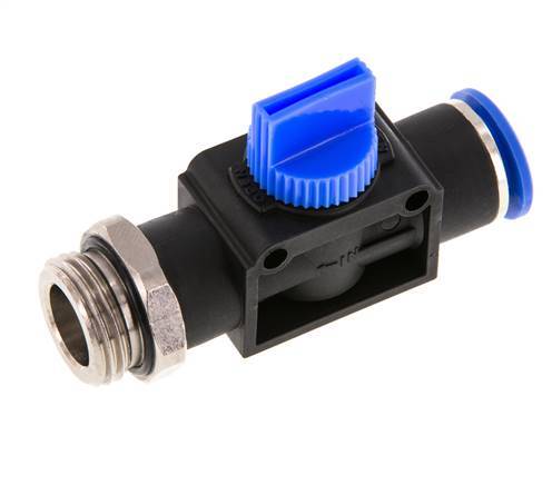 3/2-Wege-Absperr-Handventil 10 mm - R1/2'' Kunststoff/Messing Gewindeseitige Entlüftung