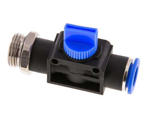 3/2-Wege-Absperr-Handventil 10 mm - R1/2'' Kunststoff/Messing Gewindeseitige Entlüftung