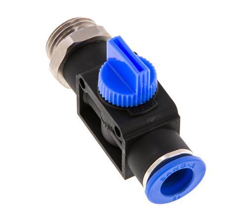 3/2-Wege-Absperr-Handventil 10 mm - R1/2'' Kunststoff/Messing Gewindeseitige Entlüftung