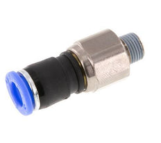 8mm & R1/8'' Drehgelenk Einsteck-Außengewinde Vernickeltes Messing/PBT NBR Drehbar