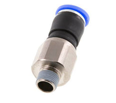8mm & R1/8'' Drehgelenk Einsteck-Außengewinde Vernickeltes Messing/PBT NBR Drehbar