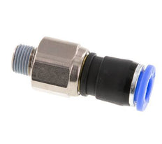 8mm & R1/8'' Drehgelenk Einsteck-Außengewinde Vernickeltes Messing/PBT NBR Drehbar