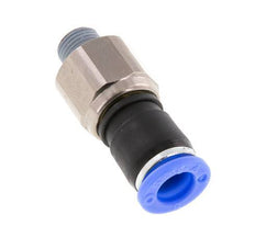 8mm & R1/8'' Drehgelenk Einsteck-Außengewinde Vernickeltes Messing/PBT NBR Drehbar