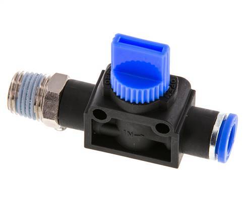 3/2-Wege-Absperr-Handventil 8 mm - R1/4'' Kunststoff/Messing Rohrseitige Entlüftung