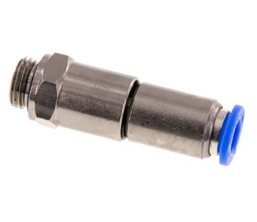 8mm & G1/4'' Schnelldrehgelenk Einsteck-Außengewinde Vernickeltes Messing/PBT NBR Drehbar