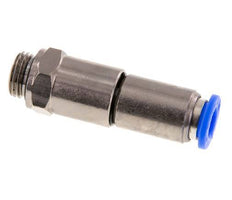 8mm & G1/4'' Schnelldrehgelenk Einsteck-Außengewinde Vernickeltes Messing/PBT NBR Drehbar