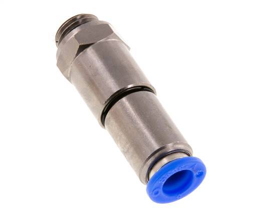 8mm & G1/4'' Schnelldrehgelenk Einsteck-Außengewinde Vernickeltes Messing/PBT NBR Drehbar